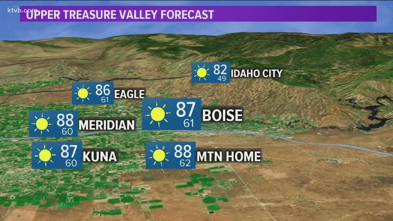A dry cold front moves through tonight for a cooler Sunday - YouTube