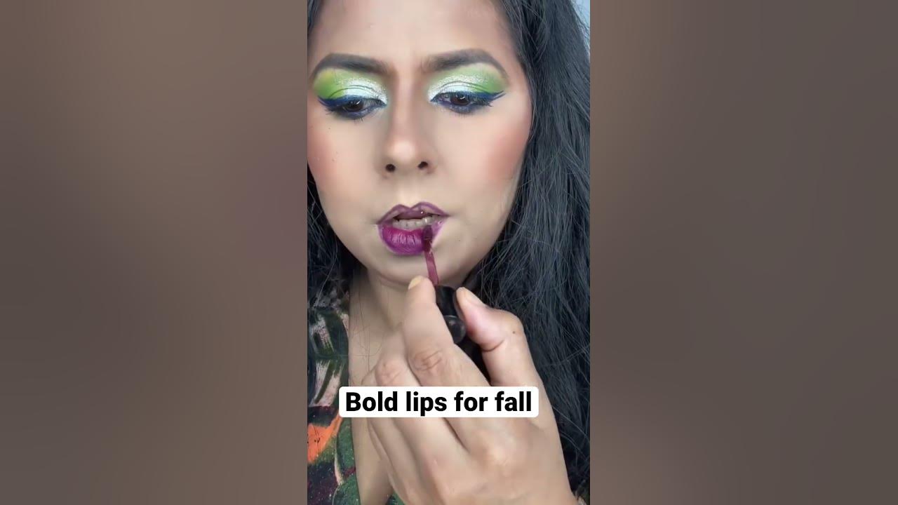  How to apply bold lipstick this fall! #lipstick #shorts #boldlips # ...