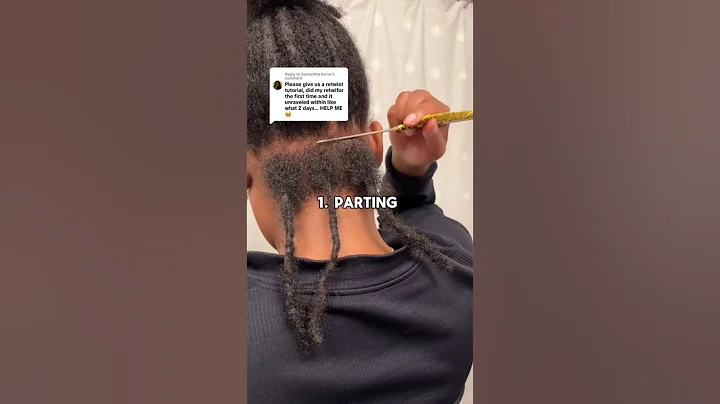 How To Retwist Your Own Locs: Part 1 💜✨ | #locs #locjourney #locmaintenance #retwistlocs #shorts