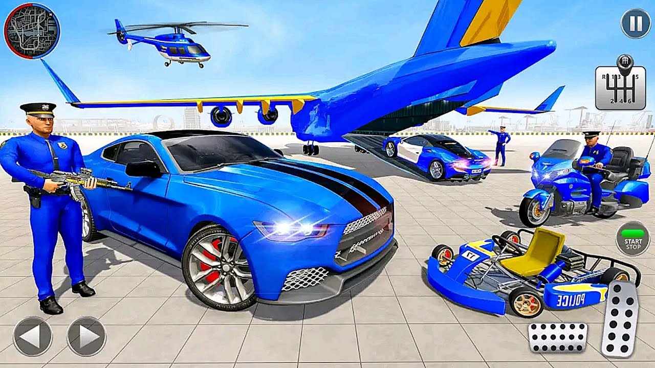 Ride police Motorcycle & Fly Police Airplane Transport Games 2023 -  Android iOS Gameplay