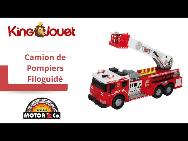 Jouet Ancien Camion Tôle Mécanisme Camion Pompiers Modern