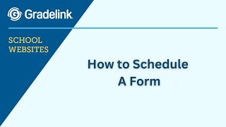 How to Schedule A Form