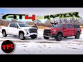 Ford F-150 Raptor vs. GMC Sierra AT4 We Compare GMC And Ford's Most Off-Road Worthy Trucks!