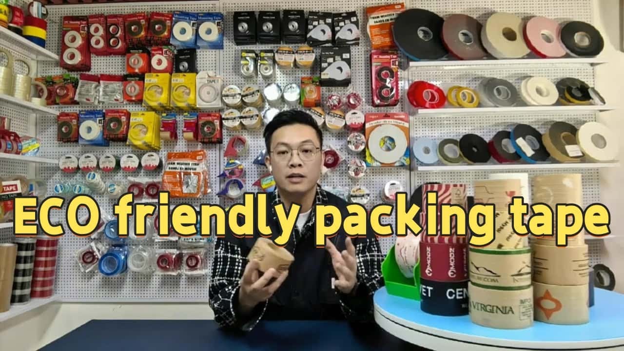 Custom water activated paper tape,printed water activated tape,custom eco friendly packing tape