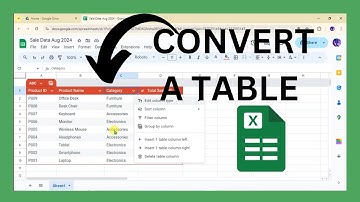 How To Quickly Convert Your Data Into A Table In Google Sheets