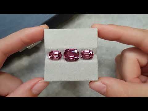 Pair of pink spinels 6.94 ct Video  № 3