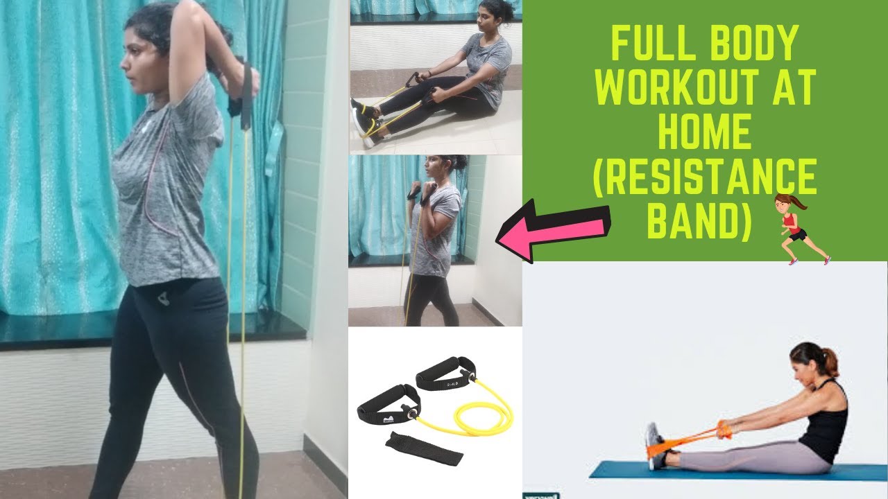 Full Body Resistance Band Workout At Home | Home Workout For Beginners ...