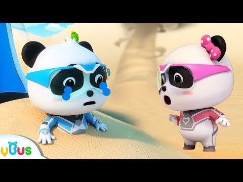 Help! Baby Panda's Trapped in Sand Storm | Super Panda Rescue Team | Cartoon for Kids | BabyBus