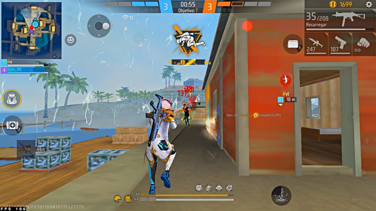 HIGHLIGHTS EM 4x4 APOSTADO! 🥋🤎 Highlights Free Fire 1280x720 GTX 1050TI i5 9600K