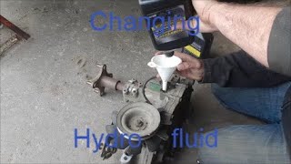 Changing Hydro Fluid on Zero Turn Mower! DIY.