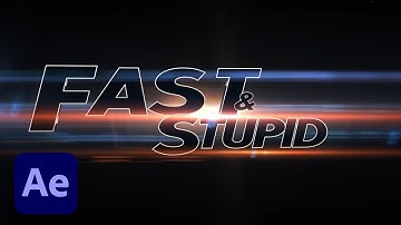 How To Create an Amazing Trailer Title Like in Fast and Furious Movie with After Effects Tutorial