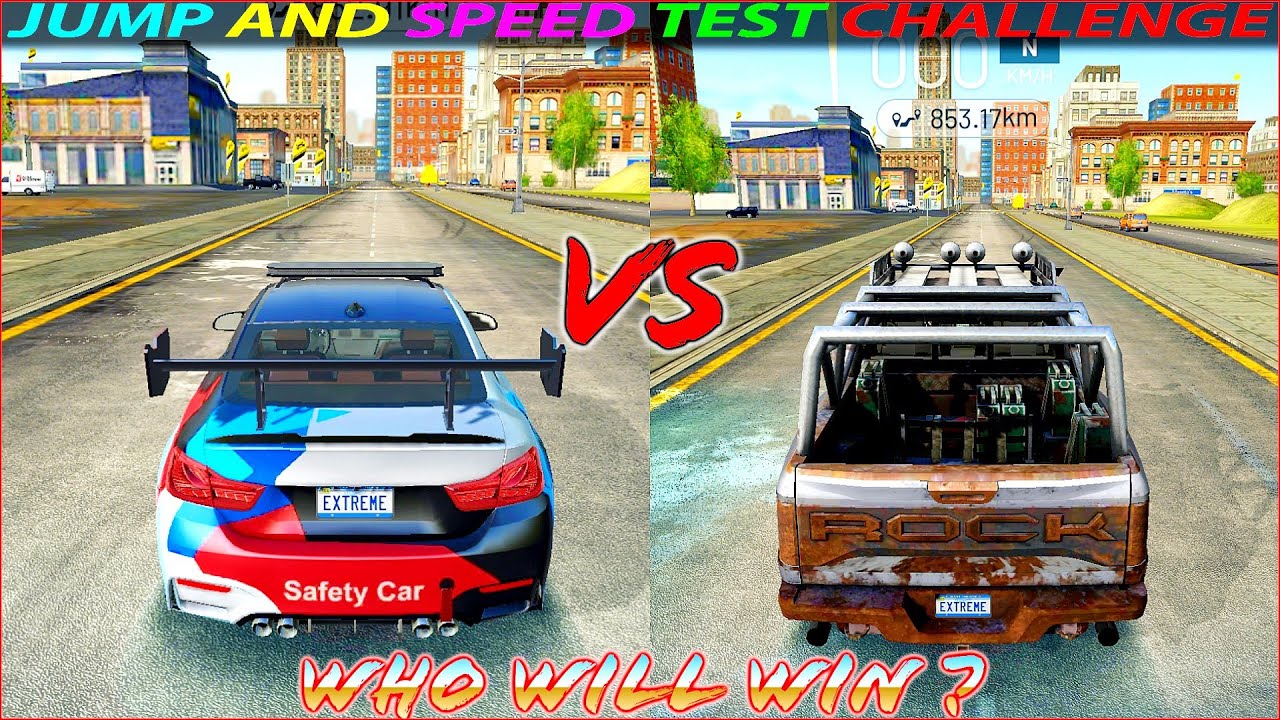 Off-road Car Vs Super Car Bmw Jump And Drag Racing Challenge With New ...