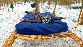 Wilderness Bed Swing Made from Felled Dead Pines. (1 of 2) #25