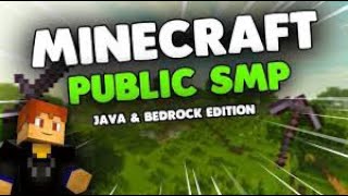 Minecraft Public Smp Live |  Public Server | Java + Pe | #minecraftlive