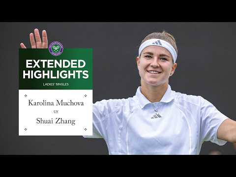 OUTRAGEOUS shot-making! | Karolina Muchova v Shuai Zhang | Extended Highlights | Wimbledon 2026