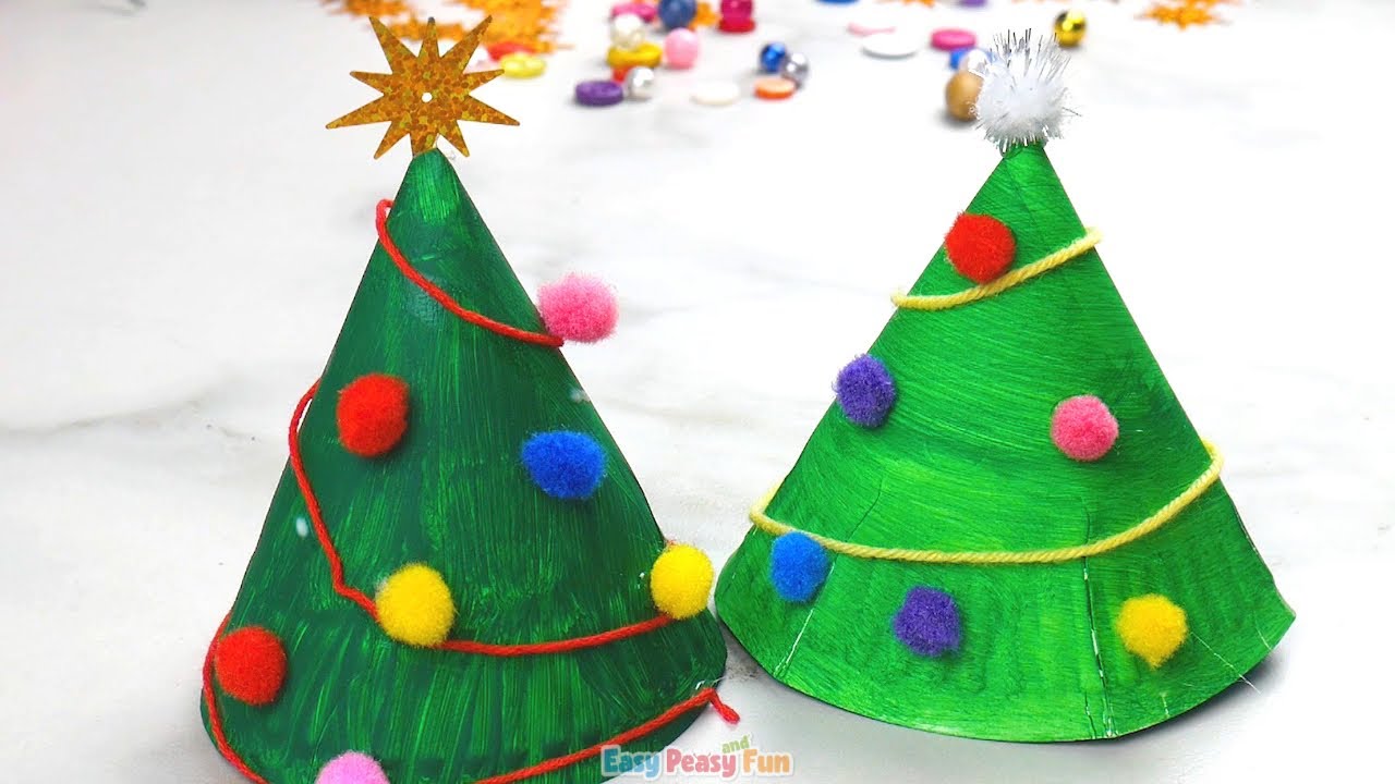 Paper Plate Christmas Tree Craft - Simple Living Mama