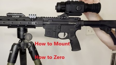 AGM Rattler V2: How to Mount and Zero your scope