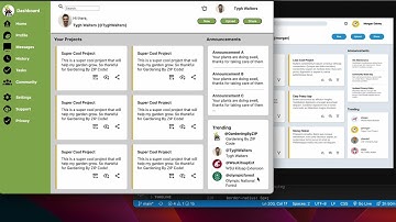Grid Dashboard Project from The Odin Project