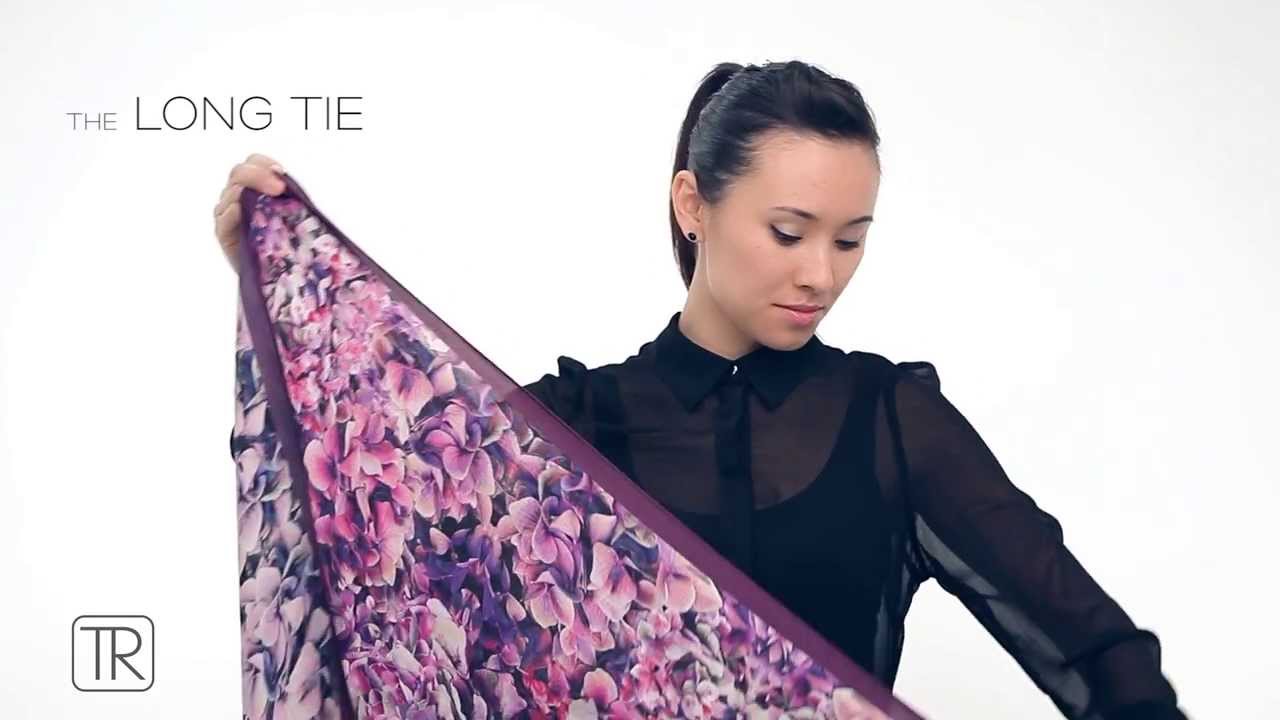 How to wear big square scarf -Tie Rack Edition - Short ...