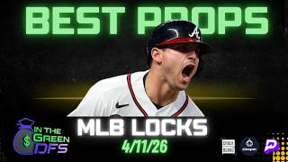 BEST MLB PROPS TODAY | BEST 5 BETS | SATURDAY 4/11/26 | BONUS MLB BET 🔥
