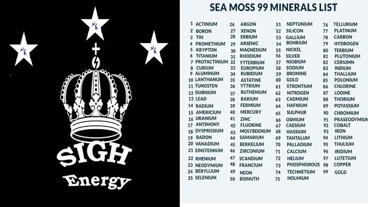 Minerals and sea moss EXTREMELY POWERFUL!!! (Energetically Programmed