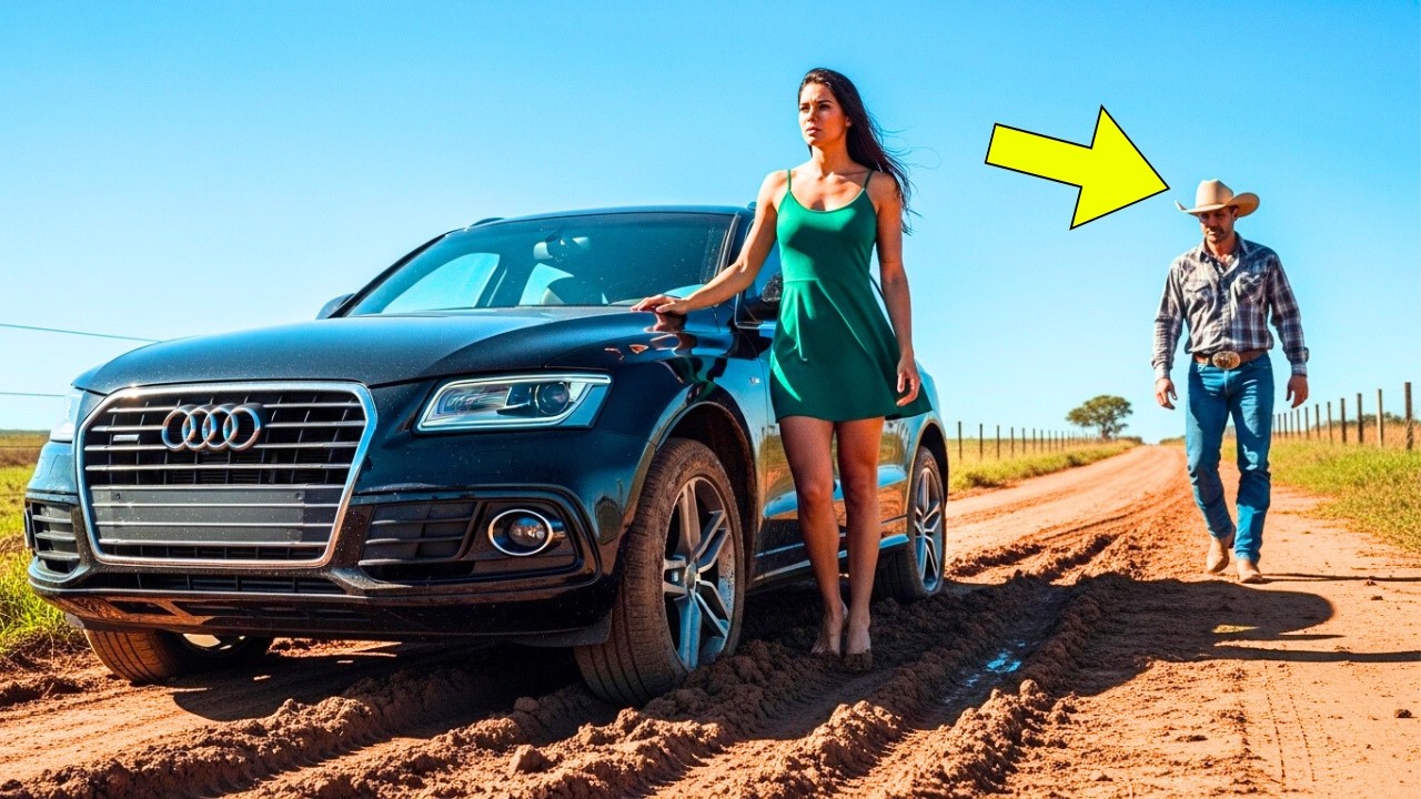 LEI ERA DISPERATA CON L’AUTO BLOCCATA NEL FANGO — FINCHÉ UN UOMO È APPARSO E HA CAMBIATO TUTTO...