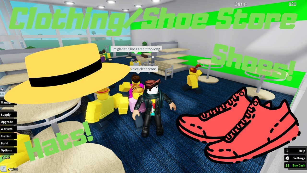 Roblox Retail Tycoon Clothing/Shoe Store Part 11 YouTube