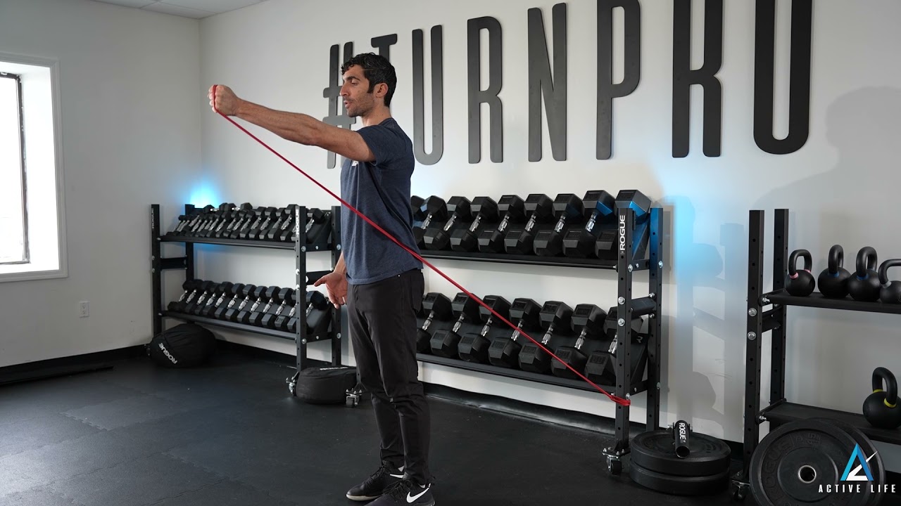 Banded Shoulder Flexion - YouTube