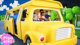 🚌 Wheels On The Bus Beep Beep Beep | Wheels On The Bus Songs | Pipokiki Nursery Rhymes & Kids Songs