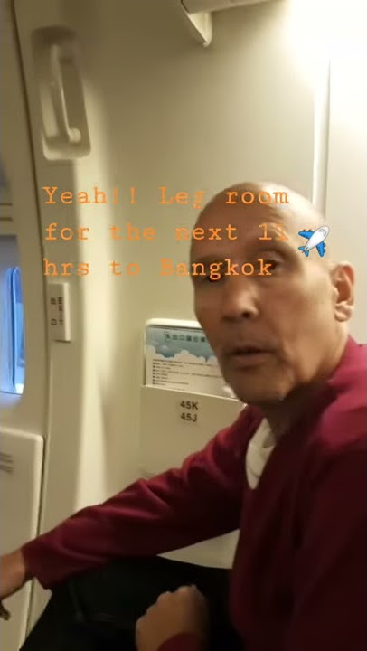 Eva air Heathrow to Bangkok seat 45J and 45K exit row space