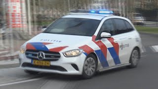 3x Prio 1 Noodhulp Politie met spoed naar meldingen in Nieuw-Lekkerland &amp; Sliedrecht