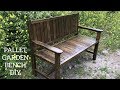 Paletten bank yapımı / Making bench from pallets / Banco de palets / Outdoor sofa diy / Garden bench