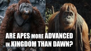 How Intelligent/Advanced are Apes in Kingdom of Planet of the Apes?