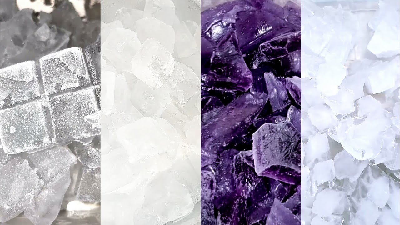 ASMR HARD ICE EATING / CRUSHED ICE / THIN ICE / CLEAR ICE - YouTube