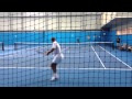Thomas Muster & Alina Jidkova hitting balls at Melbourne Pa の動画、YouTube動画。