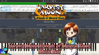 Harvest Moon BTN/Friends of mineral Town - Music Box(piano)[Synthesia]