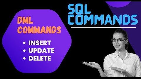 DML commands in SQL || SQL Commands || Insert, Update, Delete