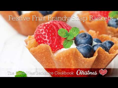 Festive Fruit Brandy Snap Baskets