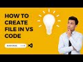 How to create new file in vs code html
