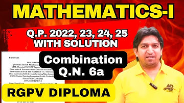 RGPV Previous Year Questions Mathematics 1 Polytechnic, rgpv diploma mathematics 1