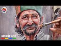 My realistic acrylic portrait painting process  acrylic painting tutorial by debojyoti boruah