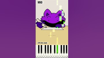 Catnap Failed The School Test 🤣 Smiling Critters @pinkorojapan - Piano Tutorial