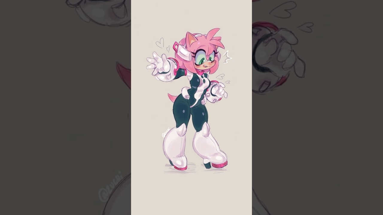SONIC X MY HERO ACADEMIA 🦸#sonicthehedgehog #comicdub #ytshorts #shorts #sonamy #rosesonic