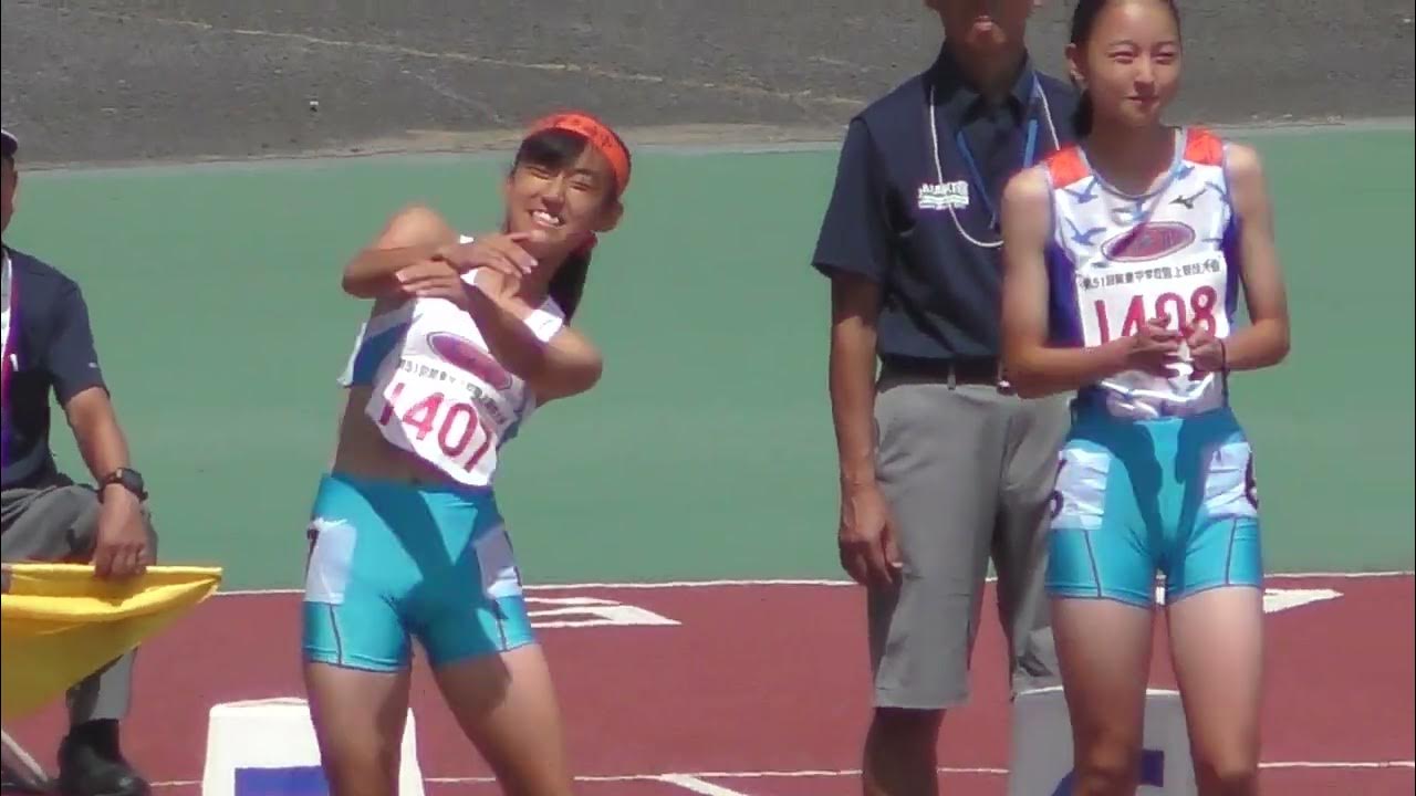 中学3年女子100m 決勝 第51回関東中学陸上 2023.8.8【4KultraHD】