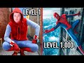 SPIDERMAN Level 1 Vs 1,000 Challenge - Real LIFE Spiderman Stunts!