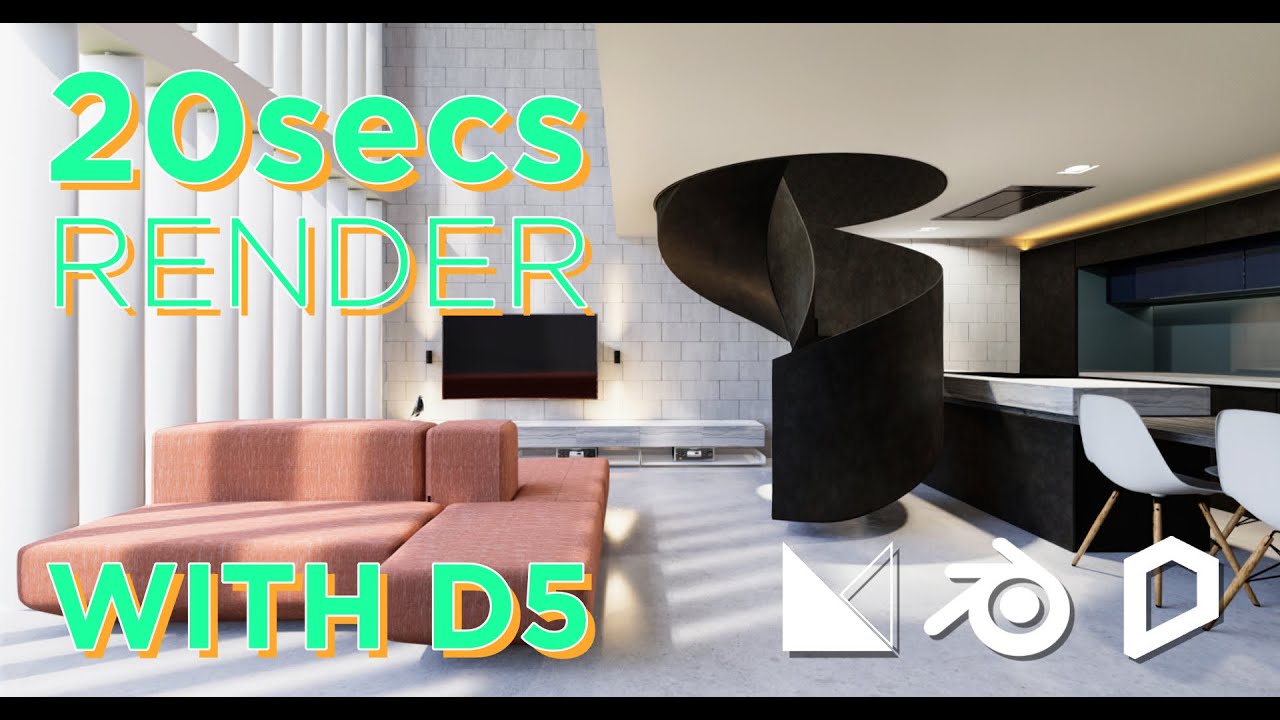 20 Render Render In 20s with D5 Render & Blender - Tutorial - YouTube