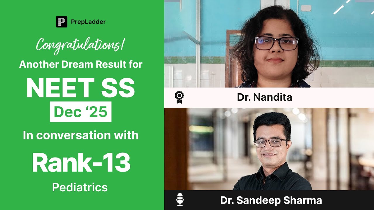How Dr. Nandita Secured NEET SS Rank 13 | Candid Interview with Dr. Sandeep Sharma 🔥