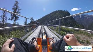 Riding the Alpine Coaster at Leavenworth Adventure Park