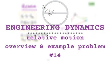 RELATIVE MOTION OVERVIEW & EXAMPLE PROBLEM |Engineering Dynamics