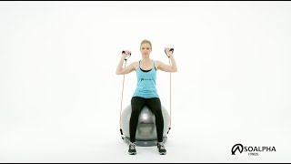 soalpha exercise ball with resistance bands